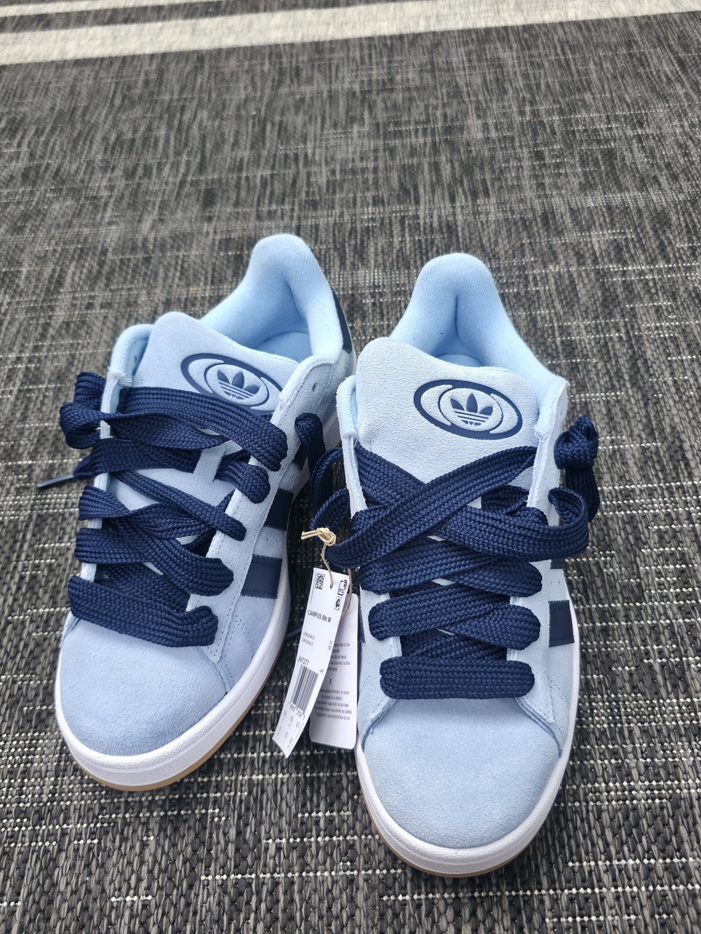Men's Adidas Originals Light Blue and Navy Low-Top Sneakers Campus 00 W SIZE 8/2